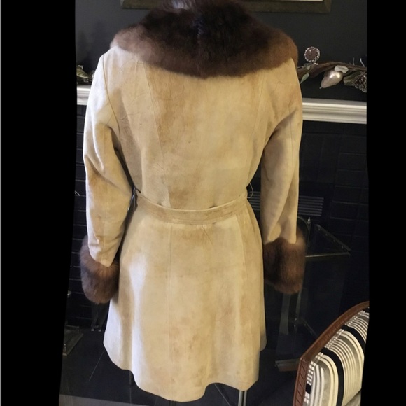 1970s Rajac Leather and Mink Fur Coat - Picture 2 of 12